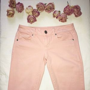 Pink Denim Skinny Jeans